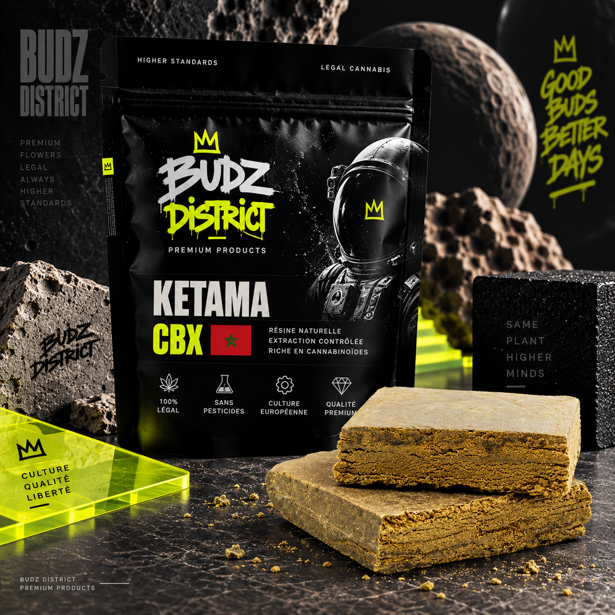 Ketama TH9C – bolsa BUDZ DISTRICT, resina TH9C